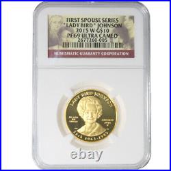 1/2 oz US Mint First Spouse Gold Coin MS/PR69 (Random Year, NGC or PCGS)