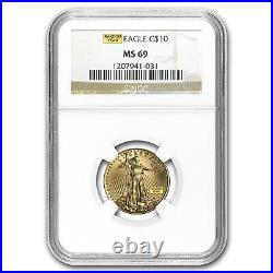 1/4 oz American Gold Eagle MS-69 NGC (Random Year) 1/4 oz American Gold Eagle MS-69 NGC (Random Year)