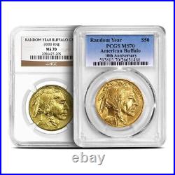 1 oz American Gold Buffalo Coin MS70 (Random Year, Label, PCGS or NGC) 1 oz American Gold Buffalo Coin MS70 (Random Year, Label, PCGS or NGC)
