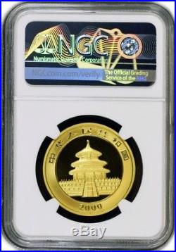 2000 Frosted Ring 100 Yuan Peoples Republic Of China 1 oz Gold Panda NGC MS69