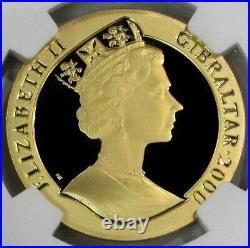 2000 Gold Gibraltar 999 Minted Ngc Proof 70 Ultra Cameo 1/2 Cr Penny Post Stamp