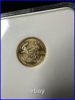 2001 1/10-oz $5 Gold Eagle NGC MS70