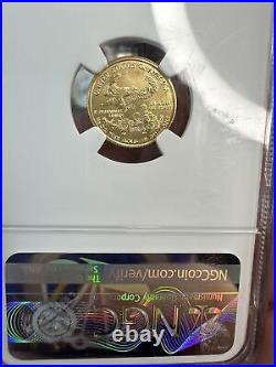 2001 1/10 oz American Gold Eagle MS-69 NGC