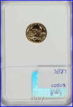 2001 Gold Eagle $5 NGC MS70