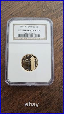 2001 W Capitol Pf70 Ultra Cameo Gold Coin