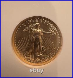 2002 American Gold Eagle $5 NGC MS69 1/10 oz Gold Coin 2002 American Gold Eagle $5 NGC MS69 1/10 oz Gold Coin
