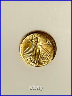 2002 Eagle G $5 MS 70 NGC 1666281-012 1/10 Ounce Fine Gold Coin