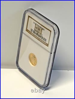 2002 Eagle G $5 MS 70 NGC 1666281-012 1/10 Ounce Fine Gold Coin