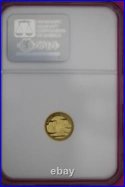 2002 PR 70 Palau $1 Gold Coin Proof Ultra Cameo 1.25 Grams. 999 NGC Slab 962
