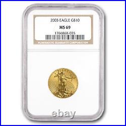 2003 1/4 oz American Gold Eagle MS-69 NGC 2003 1/4 oz American Gold Eagle MS-69 NGC