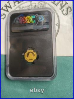 2003 China 20 Yuan Gold Panda Mirrored Bamboo MS70 NGC