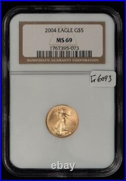 2004 G$5 1/10 oz Gold American Eagle NGC MS 69 SKU-G6093