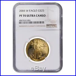 2004 W 1/2 oz $25 Proof Gold American Eagle NGC PF 70 UCAM