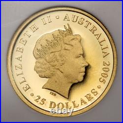 2005 $25 Australia Gold Sovereign. 2355 AGW NGC PF 70 UC G2570 2005 $25 Australia Gold Sovereign. 2355 AGW NGC PF 70 UC G2570