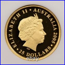 2005 $25 Australia Gold Sovereign. 2355 AGW NGC PF 70 UC G2570 2005 $25 Australia Gold Sovereign. 2355 AGW NGC PF 70 UC G2570