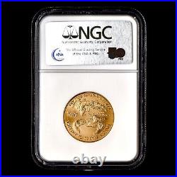 2005 $25 Gold American Eagle? Ngc Ms-70? 1/2 Oz Uncirculated Coin? Trusted