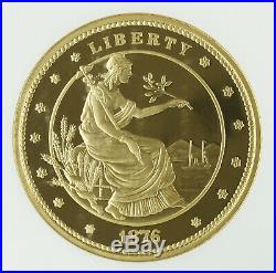 2005 George T. Morgan $100 5oz Gold Union Proposed Design 1876 Liberty NGC