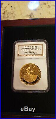 2005 Private Issue George T. Morgan $100 Gold Union NGC Ultra Cameo Gem Proof B