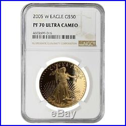 2005 W 1 oz $50 Proof Gold American Eagle NGC PF 70 UCAM