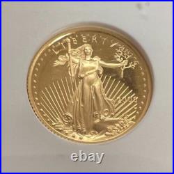 2005-W $5 American Gold Eagle NGC PF70UCAM Ultra Cameo Proof 1/10oz coin RP90