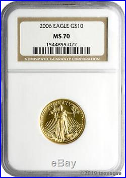 2006 $10 Gold Eagle NGC MS70