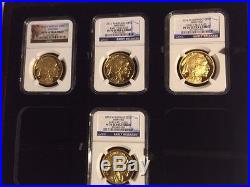 2006-2016 11-Coin Set 1 oz Proof Gold Buffalo PR-70 NGC