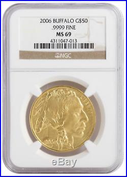2006 $50 1oz Gold American Buffalo MS69 NGC Brown Label