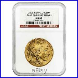 2006 $50 American Gold Buffalo 1 oz NGC MS69 FS