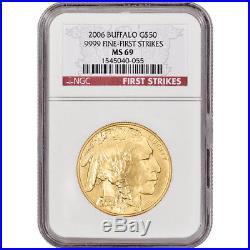 2006 American Gold Buffalo (1 oz) $50 NGC MS69 First Strikes