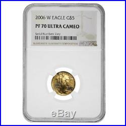 2006 W 1/10 oz $5 Proof Gold American Eagle NGC PF 70 UCAM