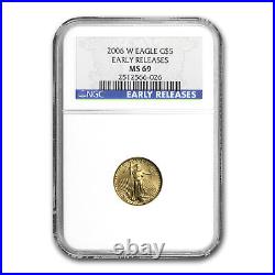 2006-W 1/10 oz Burnished American Gold Eagle MS-69 NGC (ER)