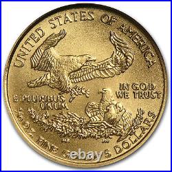 2006-W 1/10 oz Burnished American Gold Eagle MS-69 NGC (ER)