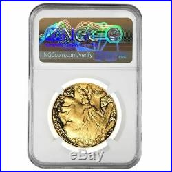 2006 W 1 oz Proof Gold American Buffalo NGC PF 69 Mint Error (Rev Struck Thru)