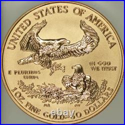 2006-W 20th Anniversary Reverse Proof One Ounce Gold Eagle NGC PR69