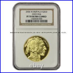 2006-W $50 Gold Buffalo NGC PF70UCAM Ultra Cameo Proof 24KT American Bullion