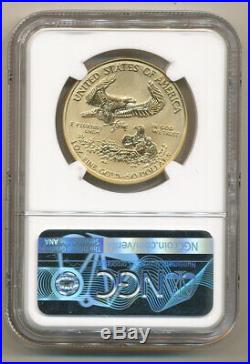 2006-W $50 REVERSE NGC PF70 Proof American GOLD Eagle BLUE Labl 20th Anniversary