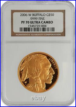 2006-W American Gold Buffalo Proof 1 oz $50 NGC PF70 UCAM