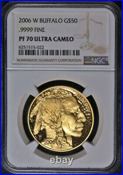 2006-W Buffalo Gold $50 NGC PF70 Ultra Cameo Brown Label STOCK