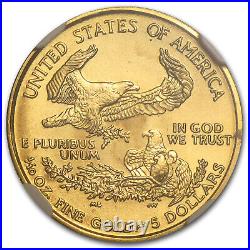 2007 1/10 oz Gold American Eagle MS-69 NGC
