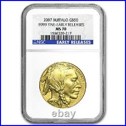 2007 1 oz Gold Buffalo MS-70 NGC (Early Releases) SKU #24010