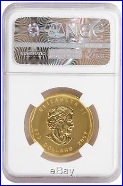 2007 1oz Canadian Gold Maple Leaf 5x9 - NGC Certified from Royal Canadian M