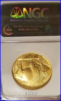 2007 American Gold Buffalo Coin (1 oz) $50 NGC MS70 Early Releases USA gold