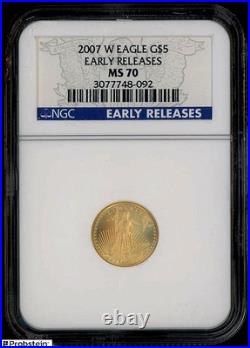 2007 Eagle G$5 Early Releases MS 70 NGC GOLD COIN