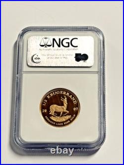 2007 South Africa 1/2 KR PF 69 Ultra Cameo 1/2 Ounce Fine Gold NGC Graded 2007 South Africa 1/2 KR PF 69 Ultra Cameo 1/2 Ounce Fine Gold NGC Graded