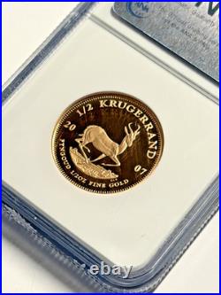 2007 South Africa 1/2 KR PF 69 Ultra Cameo 1/2 Ounce Fine Gold NGC Graded