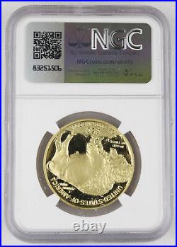 2007 W $50 American Buffalo 1 Oz 9999 Gold Proof Coin NGC PF70 UC Bison Label