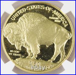 2007 W $50 American Buffalo 1 Oz 9999 Gold Proof Coin NGC PF70 UC Bison Label