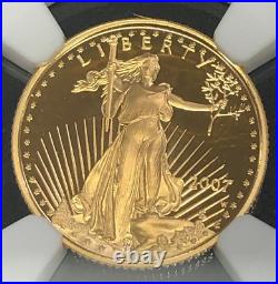 2007 W $5 1/10 oz American Gold Eagle Proof NGC PF70 Ultra Cameo