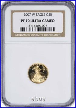 2007-W $5 American Gold Eagle PF70UCAM NGC