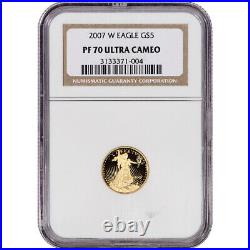 2007-W American Gold Eagle Proof (1/10 oz) $5 NGC PF70 UCAM